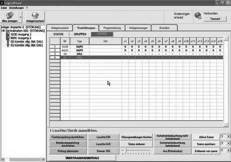 Interfaccia di controllo e monitoraggio Il sistema gestisce e coordina tutti i sistemi SoccorLogica in conformità alle normative EN50171 e EN 50172.