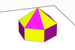isoscele al primo tentativo e non sempre vi è la corrispondenza tra lunghezza del lato del quadrato e lunghezza di un lato del triangolo e la piramide non esce.