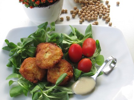 Spuntino con Felafel e Verdure Adatto per