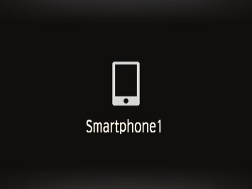 Dopo aver stabilito una connessione con lo smartphone, il nome della smartphone viene visualiato sulla fotocamera. (Questa schermata verrà chiusa dopo circa un minuto.) Importare immagini.