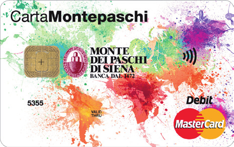 CARTE Carta di debito Montepaschi Debit Mastercard canone gratuito il primo anno; Carta di credito Montepaschi Classic quota associativa gratuita il primo anno.