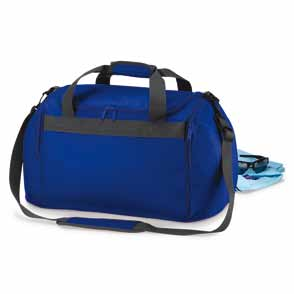 262 BAGS BG572 QD26 Teamwear Holdall Dimensioni bxhxp: 64x31x35 cm, capacità 54 litri. Spazioso scomparto principale e tasche laterali con zip. Area stampabile bxh: 40x17 cm massimo.