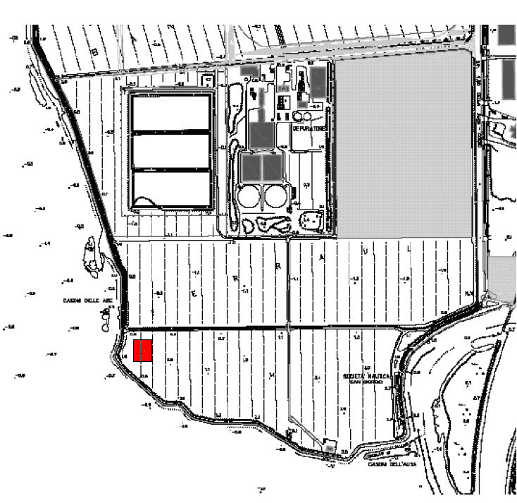 L area idonea è risultata essere un piccolo lotto di terreno agricolo di proprietà della ZIAC a S.