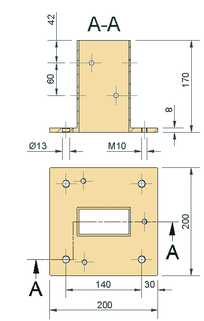 18 Codice 3752 Base appoggio 45x45/45x90 Alluminio pressofuso 89 19 Codice 3759 Base appoggio