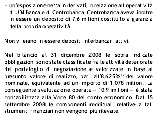 L attività di negoziazione - L informativa di bilancio sui casi Lehman e