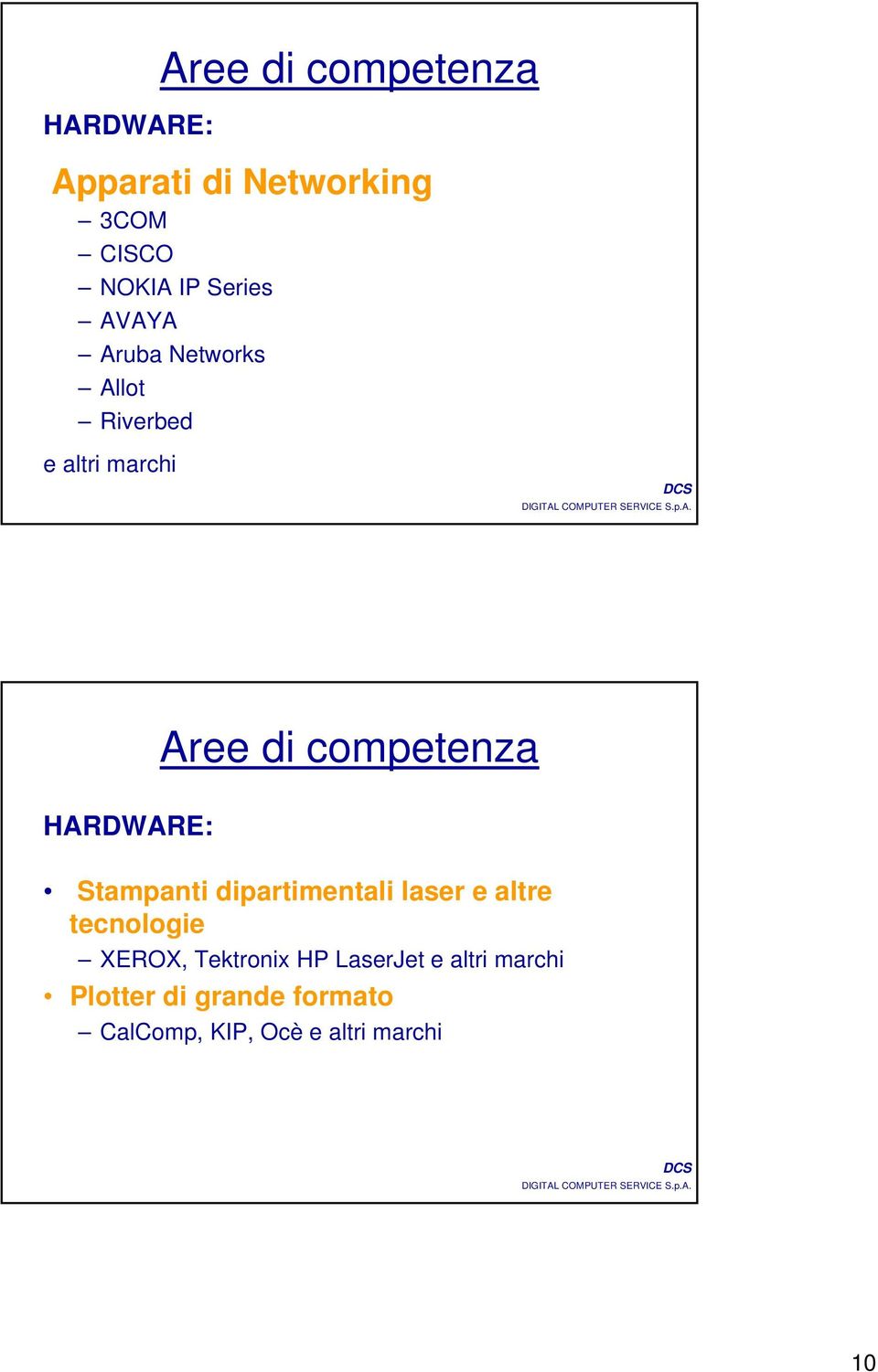 HARDWARE: Stampanti dipartimentali laser e altre tecnologie XEROX, Tektronix