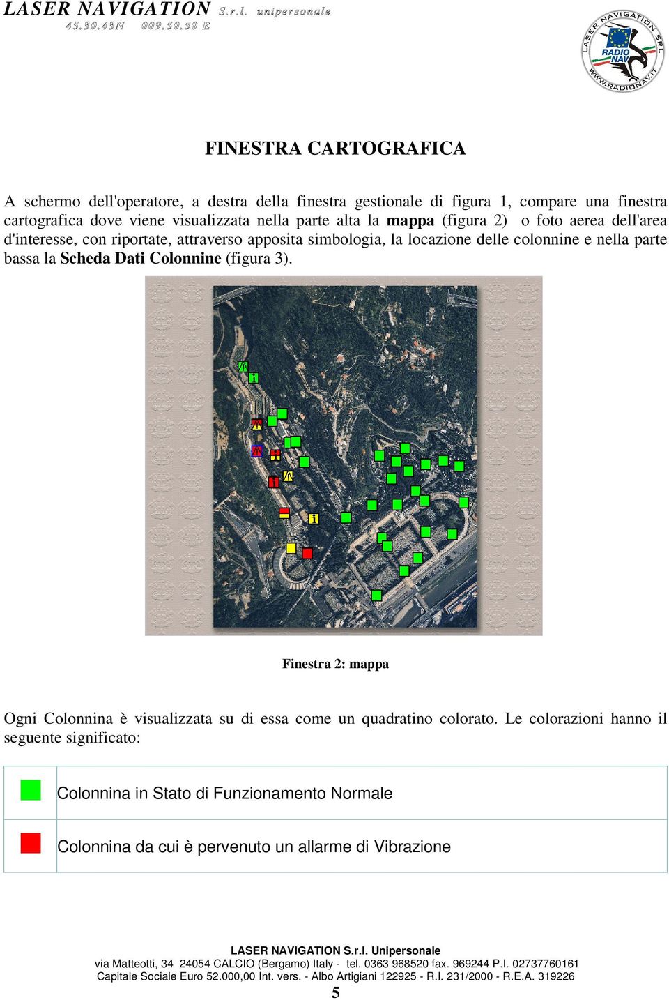 delle colonnine e nella parte bassa la Scheda Dati Colonnine (figura 3).