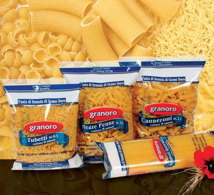 Formati Normali Formati Normali La Pasta GRANORO è prodotta con sola semola di grano duro accuratamente selezionata, con metodi produttivi che ne garantiscono l elevato standard qualitativo ed