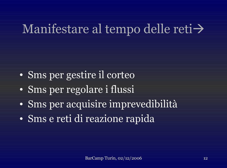 regolare i flussi Sms per acquisire