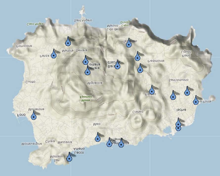 REFERENDUM CONSULTIVI REGIONALI - GIUG 0 - ISOLA D ISCHIA Non Valide BARA Piazza San Giovanni Battista Via Acquedotto Via Croce Testaccio Via Luigi Scotti Via Vittorio Emanuele "De Gasperi" Corso