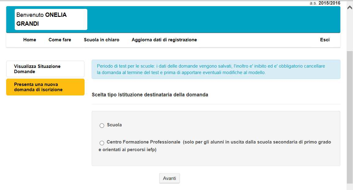 ISTRUZIONI PER LA PROCEDURA DI ISCRIZIONE ON LINE ALLA CLASSE 1LICEO 1 FASE: REGISTRAZIONE Per potere inserire la domanda di iscrizione online alla classe prima occorre innanzi tutto avere un