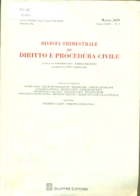 05:347. R526t RIVISTA TRIMESTRALE DI DIRITTO E PROCEDURA CIVILE DOTTRINA 2009, 63(1) - INDICE DEL FASCICOLO PRIMO FRANCESCO GALGANO, Il legittimo e il giusto Pág.