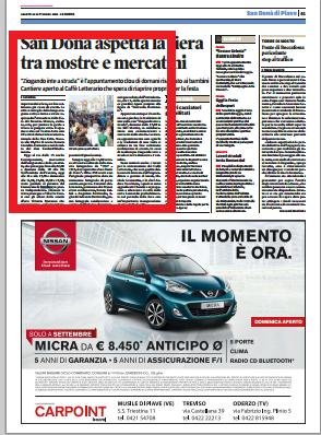 Del 26 settembre 2015 Estratto da pag.