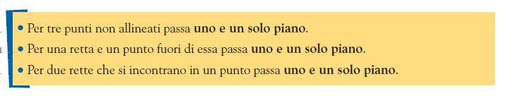 Ma poiché tre punti non allineati in un piano