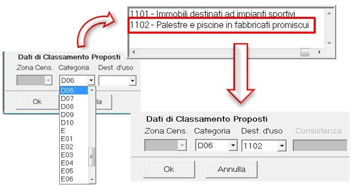 CENNI SULLE MODIFICHE AL DOCFA DESTINAZIONE Istruzioni operative par.