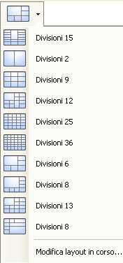 Viste Figura A. Layout nella barra degli strumenti 2. Nella finestra Modifica layout, selezionare il layout che si desidera cambiare. 3.