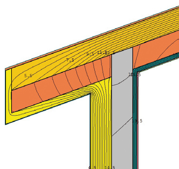 Ponte termico 1 Ponte termico 2 Esempio di riqualificazione energetica: valutazione dell incidenza dei ponti termici, qualora non adeguatamente ridotti Ponte termico 1 Risolto Parzialmente risolto l