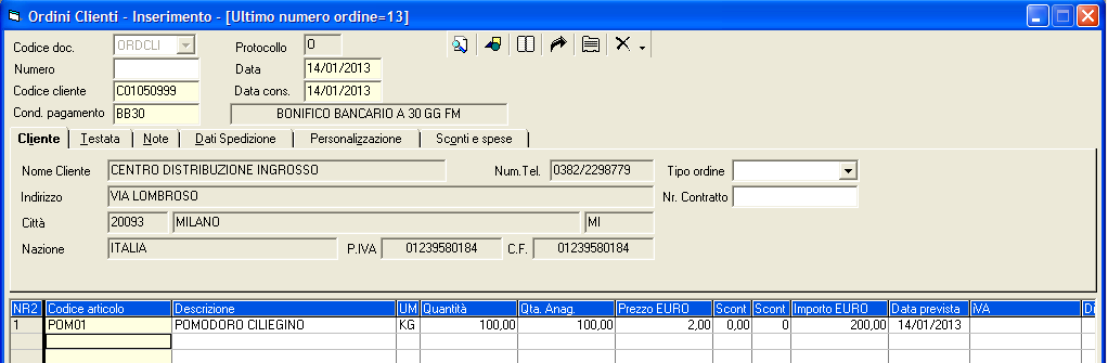 - 20 - Manuale di Aggiornamento 3.2.1 Gestione dei documenti L inserimento dei seguenti documenti è sottoposto ai controlli: Caricamento Ordine Cliente Caricamento DDt Caricamento Fattura