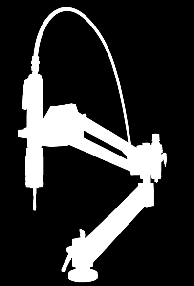 serie ET Sistema a doppio braccio articolato bilanciato adatto a filettature e svasature di piccole e medie dimensioni.