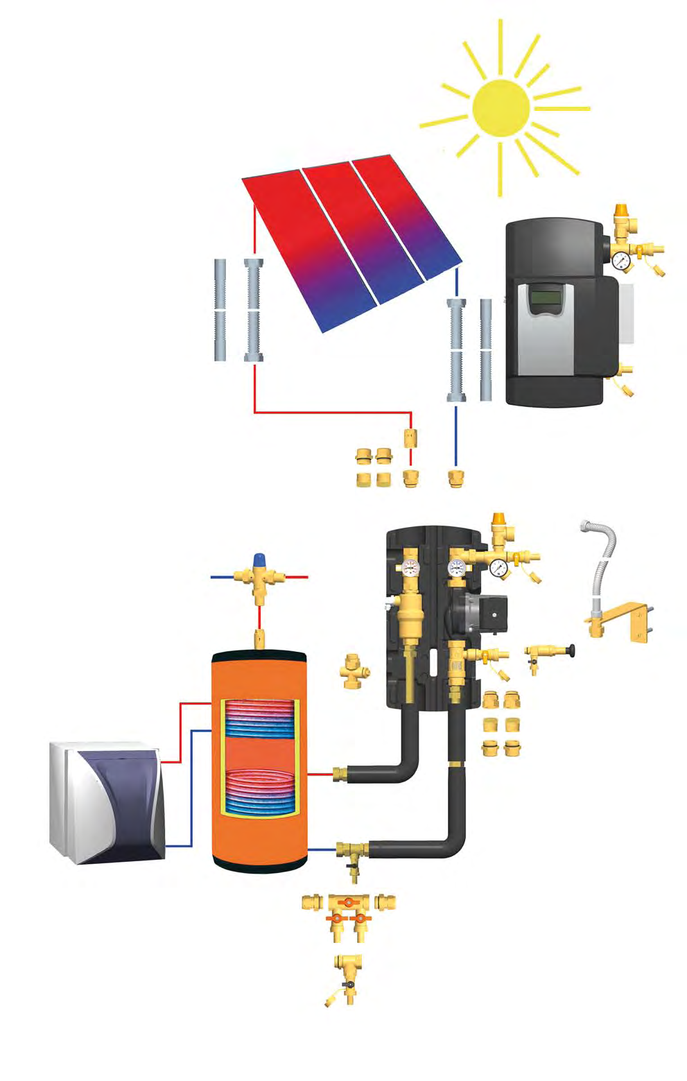 Tecnologia di sistemi solare 12 13 13 1 10 11 12 9 3 2 8 7 4 11 Pos. Articolo Denominazione Pag.