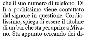 Dir. Resp.: Andrea Cangini Estratto da pag.: 1,38 Sezione: ORDINE PUBBLICO Tiratura: 109.