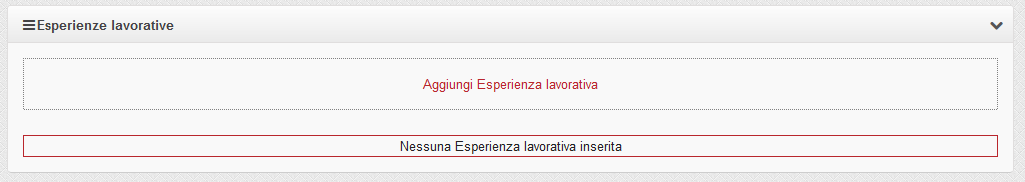 Curriculum Vitae 6. Curriculum Vitae Tramite la voce di menu CV, il cittadino ha la possibilità di accedere creare, gestire e aggiornare il proprio Curriculum Vitae.