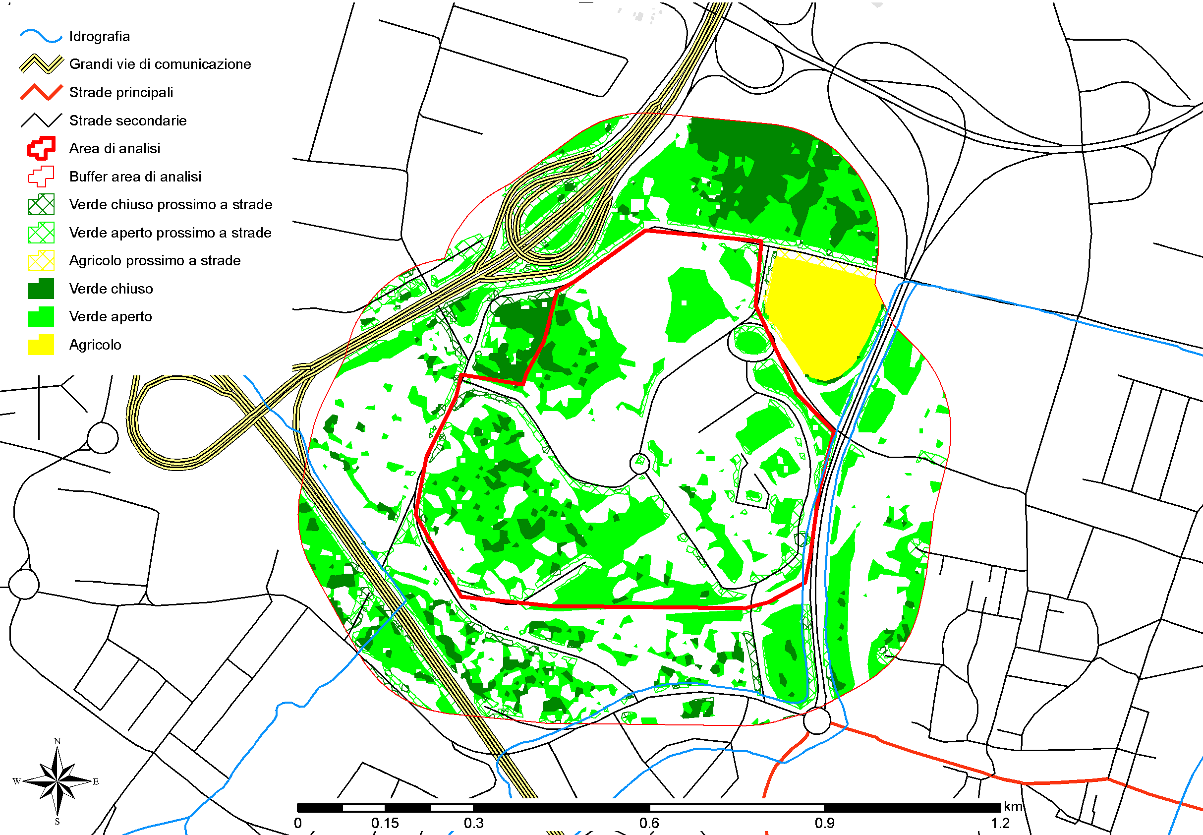 Individuazione del verde urbano La classificazione del verde urbano riveste particolare importanza nello studio delle isole di calore e mitigazione