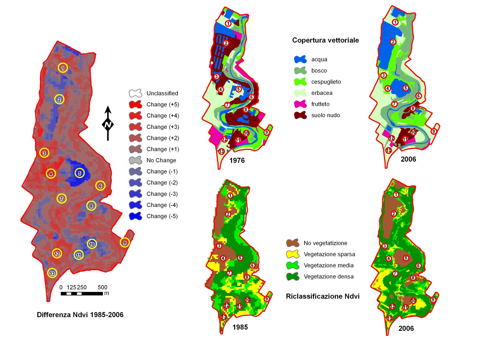 Aree protette Estensione del progetto CNESOASIS sull area SIC dei Meandri del fiume Ronco.