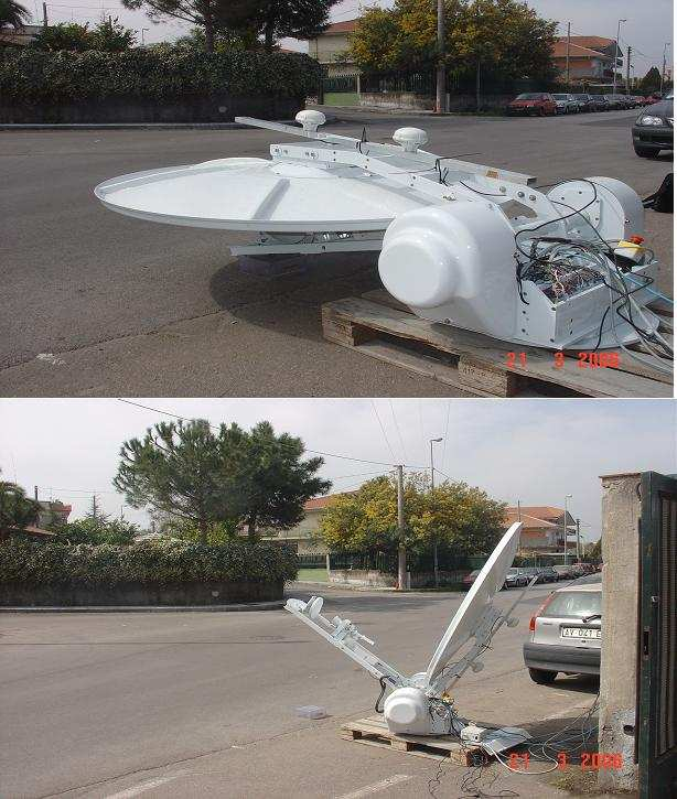 Caporali G. e Redi A.). Foto piccola: prototipo in navigazione sul motoscafo Litus del CNR nel Canal Grande - Venezia.