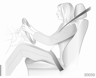 Sedili, sistemi di sicurezza 47 Sedili anteriori Posizione dei sedili 9 Avvertenza I sedili devono essere sempre regolati correttamente. Sedersi aderendo il più possibile allo schienale.