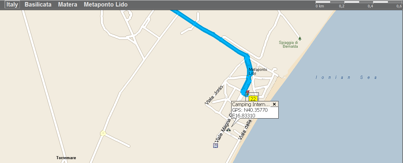 24 Giugno Ore 6:00 partenza per Spiaggia Formicoli con arrivo previsto per le 13:00 (km 360) Parcheggio sul mare: GPS: N 38.65807 E 15.