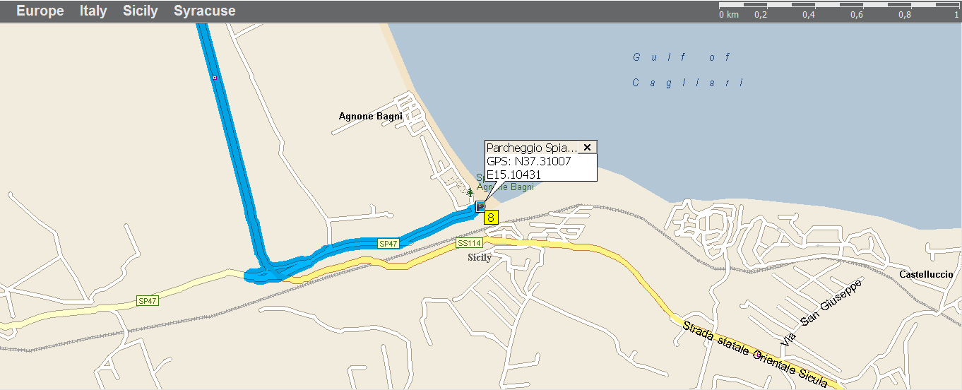 Ore 18:00 partenza per il Parco dell Etna arrivo alle 19:00 (Km 53) Parcheggio Rifugi: GPS N37.69905 E15.