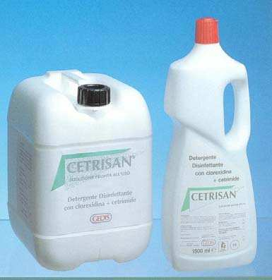 Soluzione disinfettante di Clorexidina e Cetrimide Composizione: Clorexidina Gluconato g 0,15 Cetrimide g 1,5 Coformulanti e acqua depurata q.b. a ml 1000.