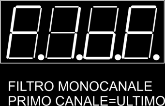 Impostazione filtri UHF Tutti i 10 filtri della centrale sono liberamente programmabili per ampiezza (da 1 a 6 canali) e per livello di attenuazione (da 0 a -30 db Typ).