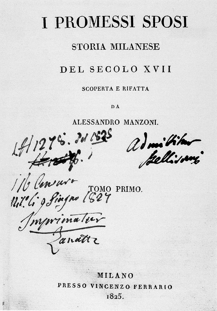 DAL FERMO AI PROMESSI SPOSI Il primo nucleo del romanzo risale al Fermo e Lucia del 1821-23, composto di 37 capitoli divisi in quattro parti e sovrabbondante di pause digressive; del 1827 è la prima