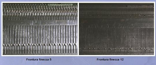 La finezza La finezza E: numero di aghi sulla frontura in un pollice inglese (1 =2,54 cm).