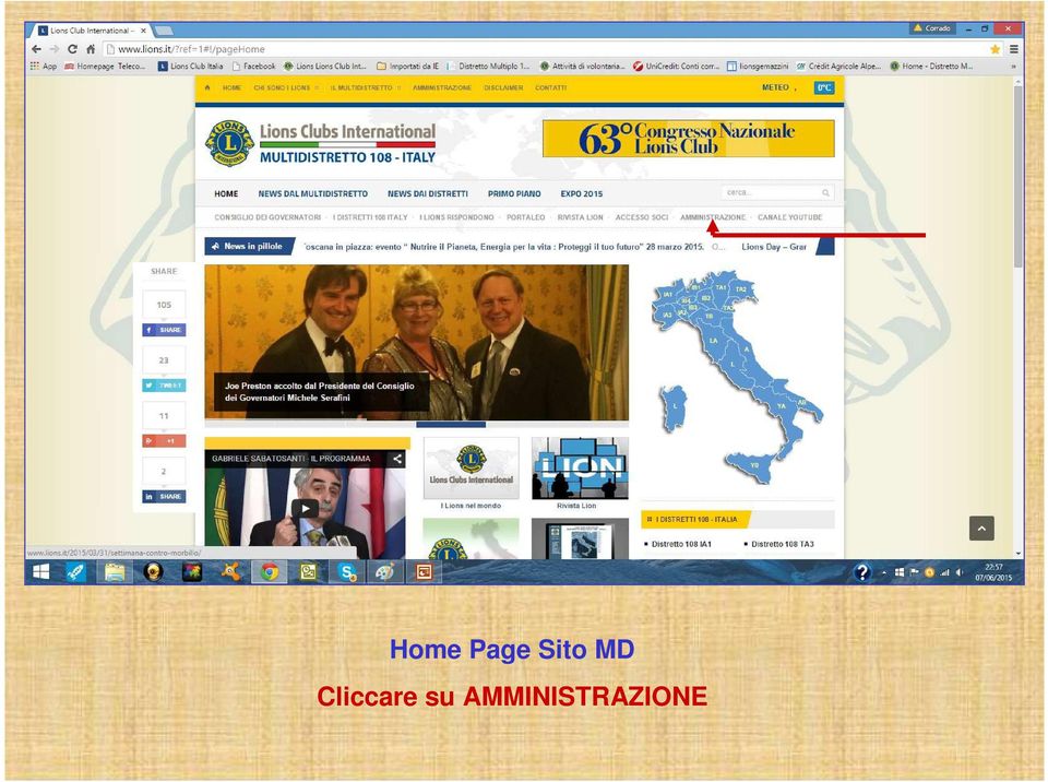 Cliccare su