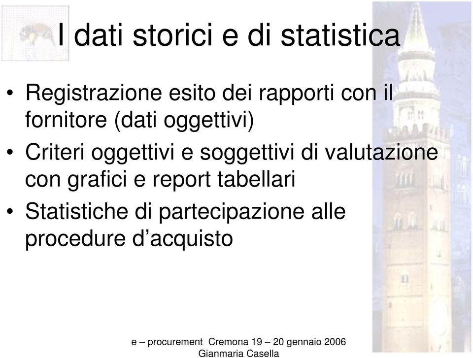 oggettivi e soggettivi di valutazione con grafici e