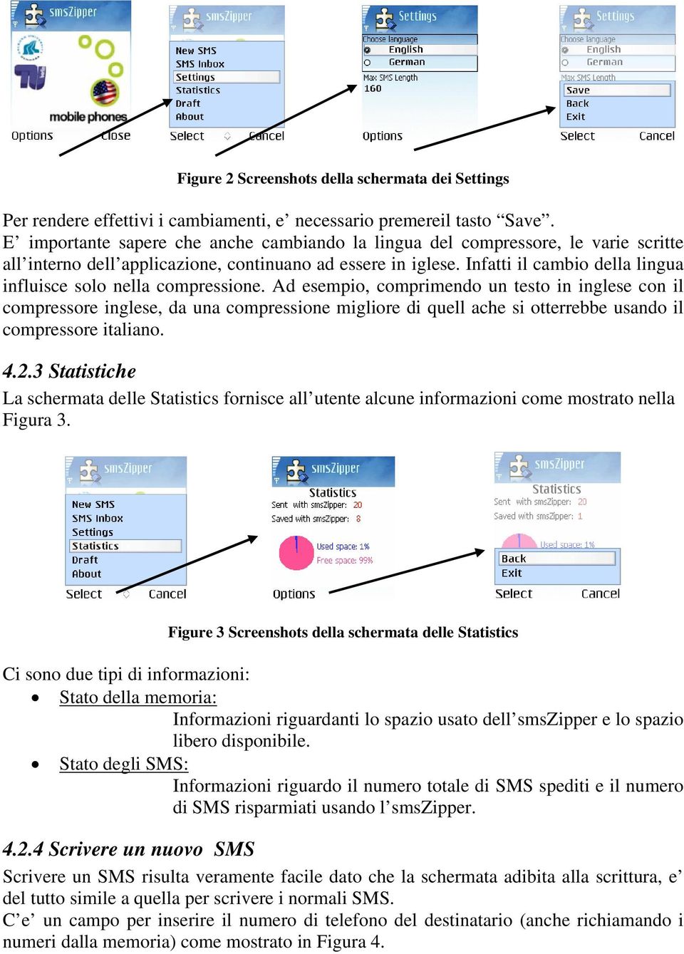 Infatti il cambio della lingua influisce solo nella compressione.