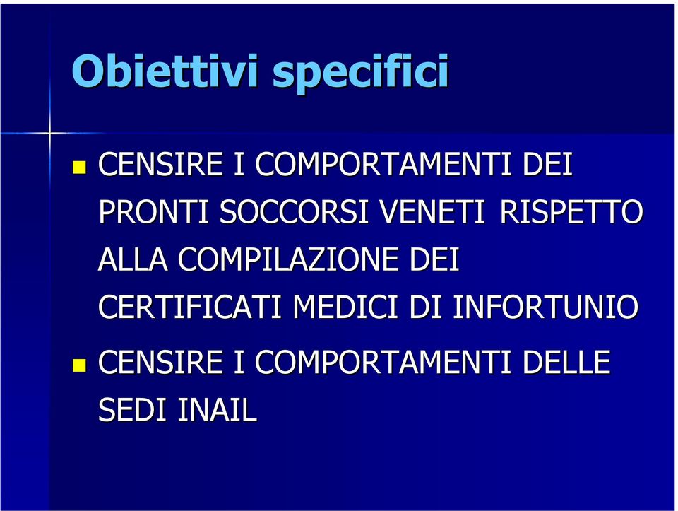 COMPILAZIONE DEI CERTIFICATI MEDICI DI