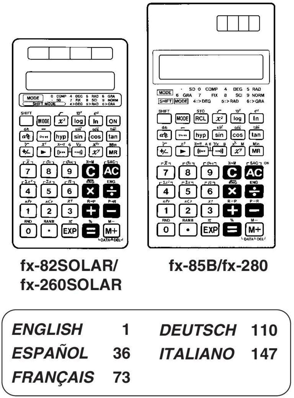 ESPAÑOL 36 FRANÇAIS 73