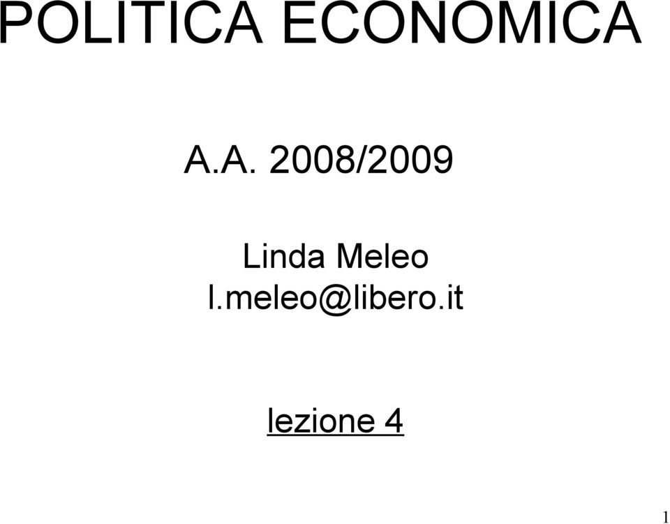 Linda Meleo l.