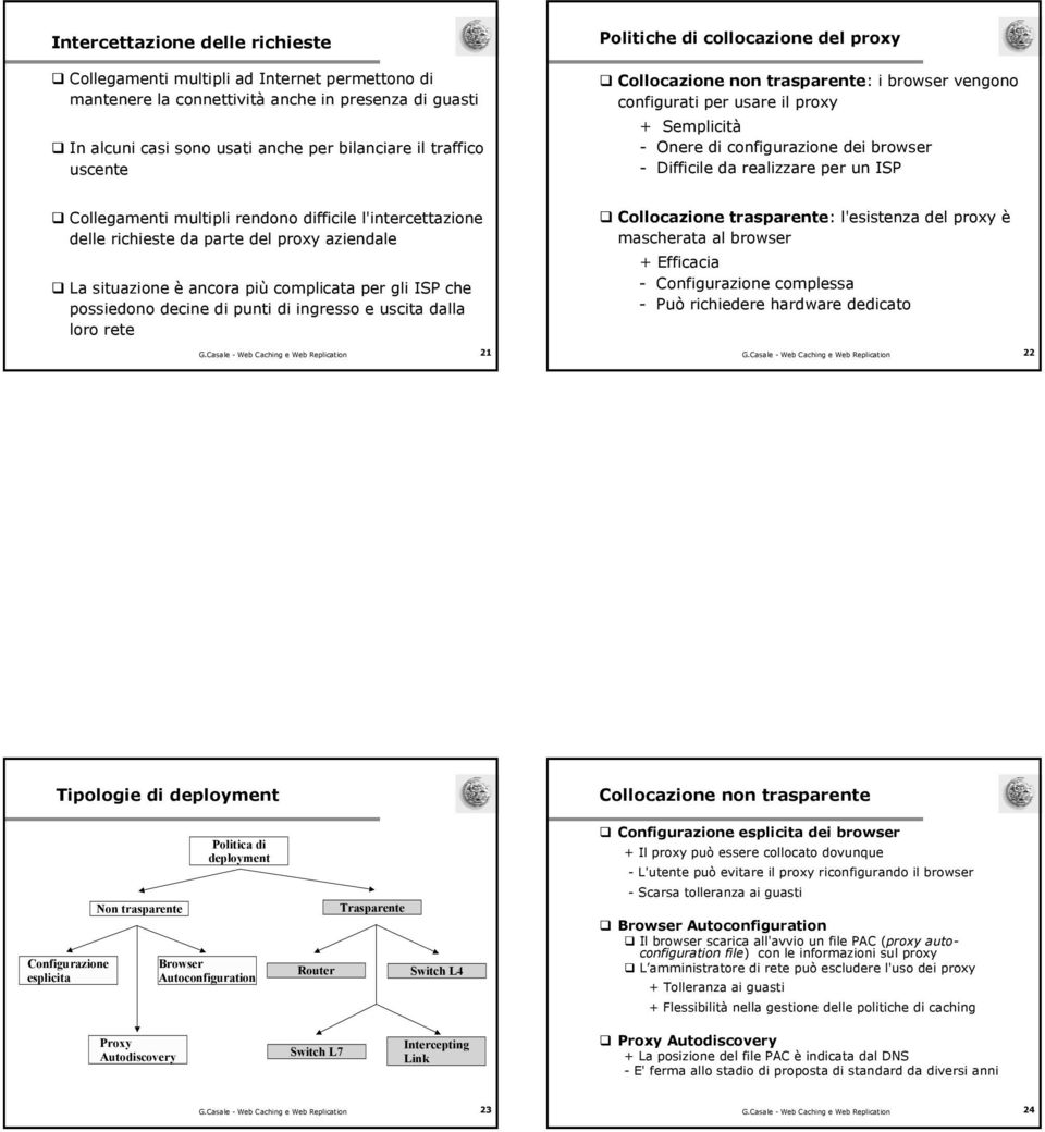 per un ISP Collegamenti multipli rendono difficile l'intercettazione delle richieste da parte del proxy aziendale La situazione è ancora più complicata per gli ISP che possiedono decine di punti di