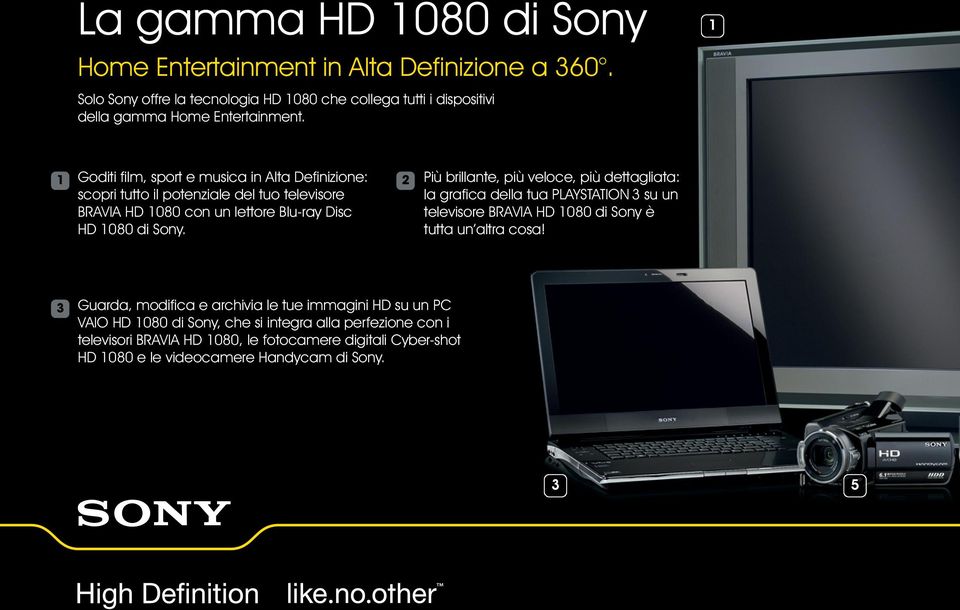 2 Più brillante, più veloce, più dettagliata: la grafica della tua PLAYSTATION 3 su un televisore BRAVIA HD 1080 di Sony è tutta un altra cosa!