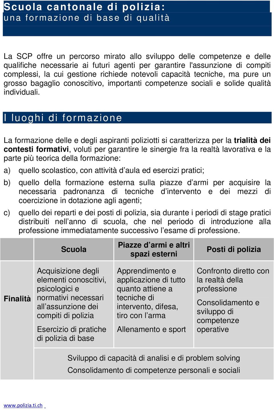 cui gestione richiede notevoli capacità tecniche, ma pure un grosso bagaglio conoscitivo, importanti competenze sociali e solide qualità individuali.