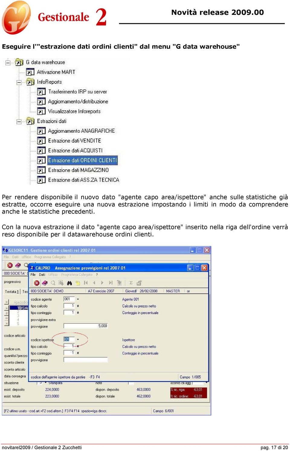 comprendere anche le statistiche precedenti.