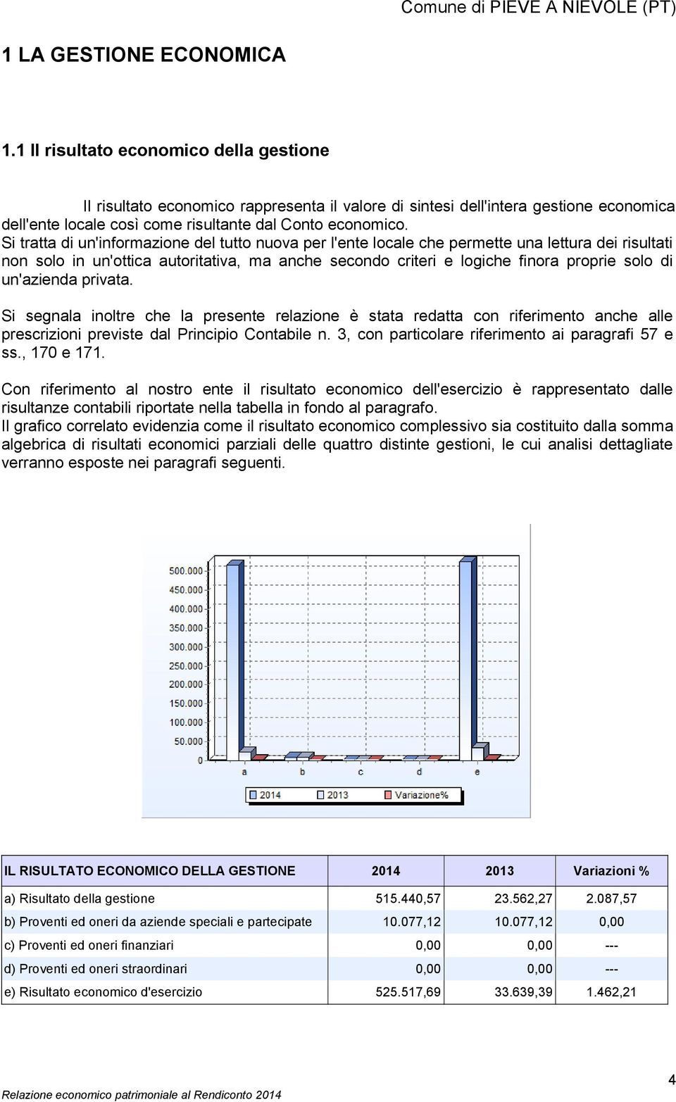 Si tratta di un'informazione del tutto nuova per l'ente locale che permette una lettura dei risultati non solo in un'ottica autoritativa, ma anche secondo criteri e logiche finora proprie solo di