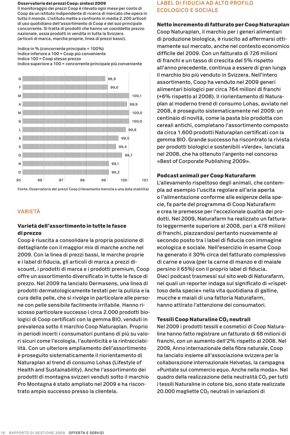 Si tratta di prodotti che hanno un cosiddetto prezzo nazionale, ossia prodotti in vendita in tutta la Svizzera (articoli di marca, marche proprie, linea di prezzi bassi).