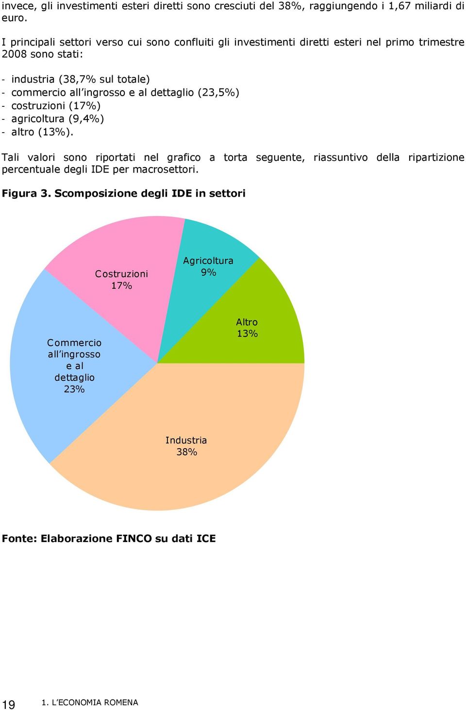 e al dettaglio (23,5%) - costruzioni (17%) - agricoltura (9,4%) - altro (13%).