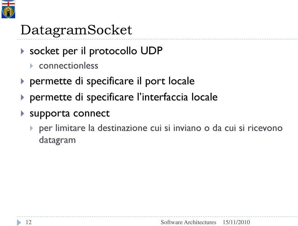 specificare l interfaccia locale supporta connect per